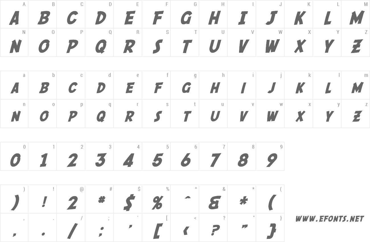 Font SF Comic Script preview